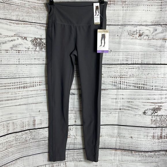 Mondetta Leggings Womens Sz XS performance Gray active luxury stretch pocket New - Picture 2 of 13